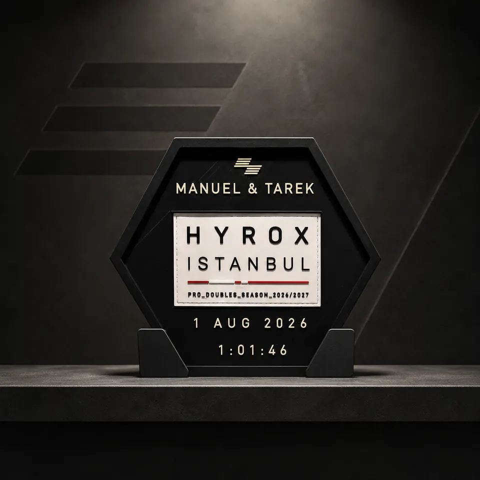 HYROX Hex Display Gallery — HYROX Istanbul — Manuel & Tarek