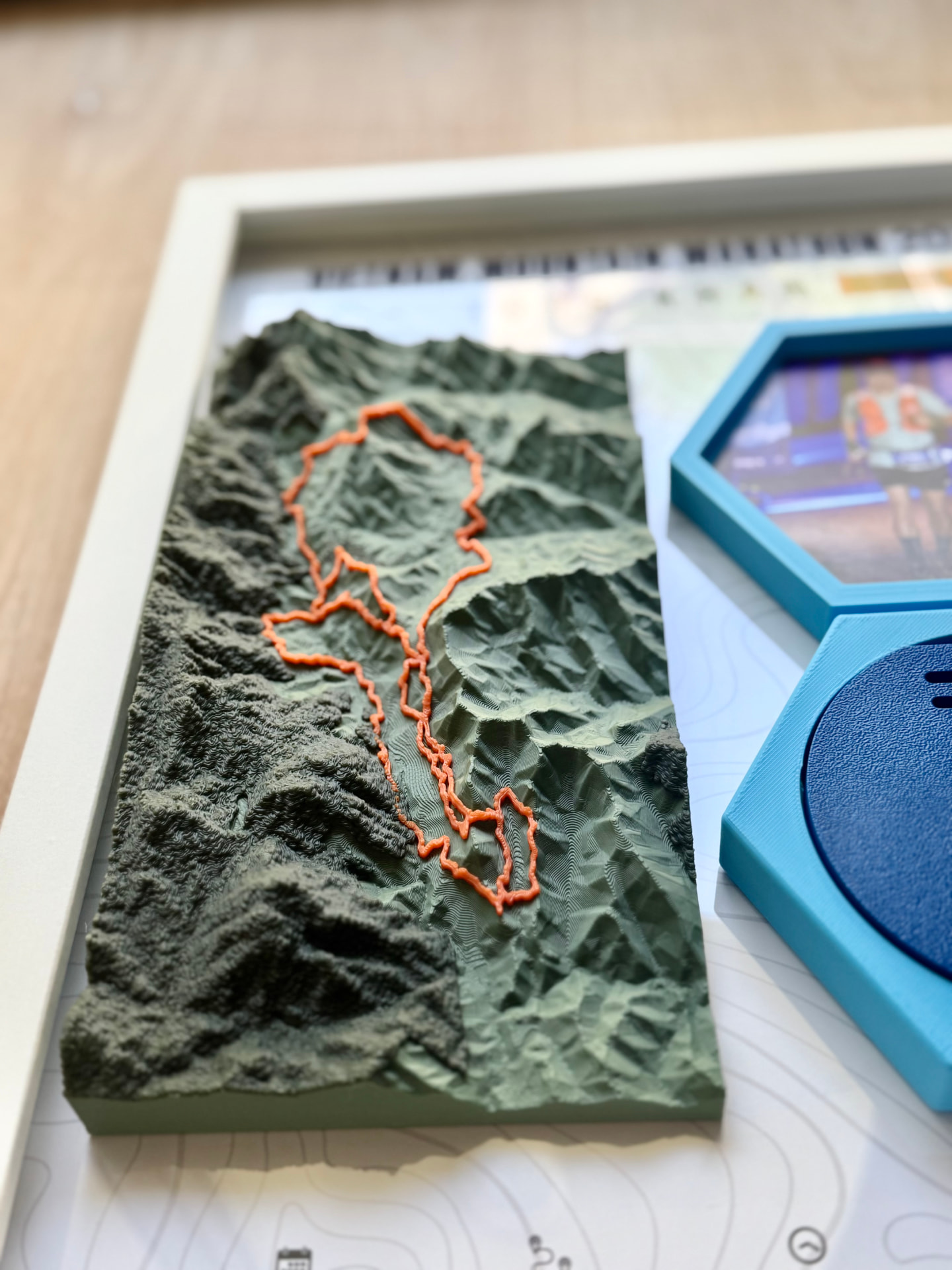 Vietnam Mountain Marathon 2026 — Relief Detail — Close-up of the ridgelines and route across the Sapa mountains.